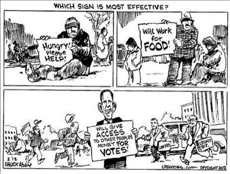 Politician offering Other People