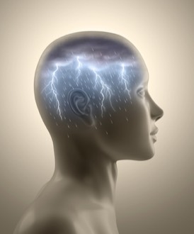 Woman in deep thought thinking